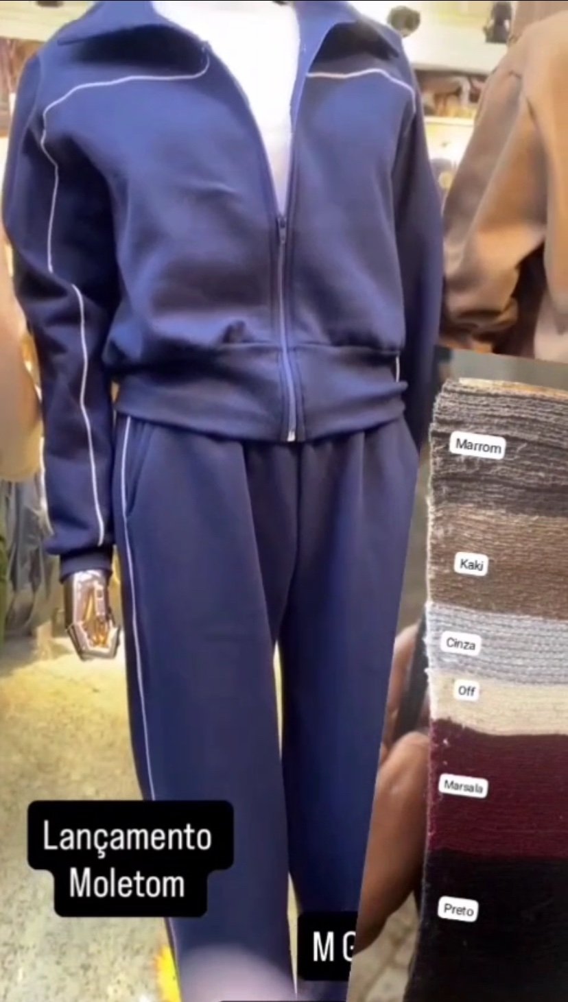 2577 Conjunto Edy jaqueta ziper e calça pantalona moletom - Imagem 2
