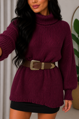 2909 Mini Vest Anna gola alta tricot
