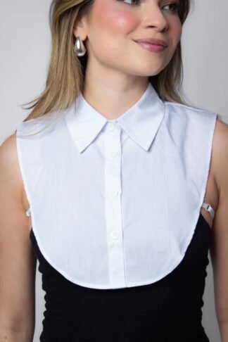 2629 Gola falsa camisa com regulagem