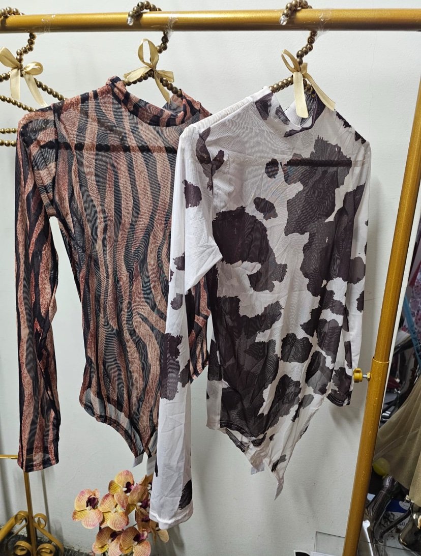 2032 Body tule Animal print - Imagem 3
