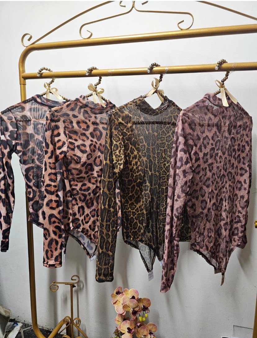 2032 Body tule Animal print - Imagem 4