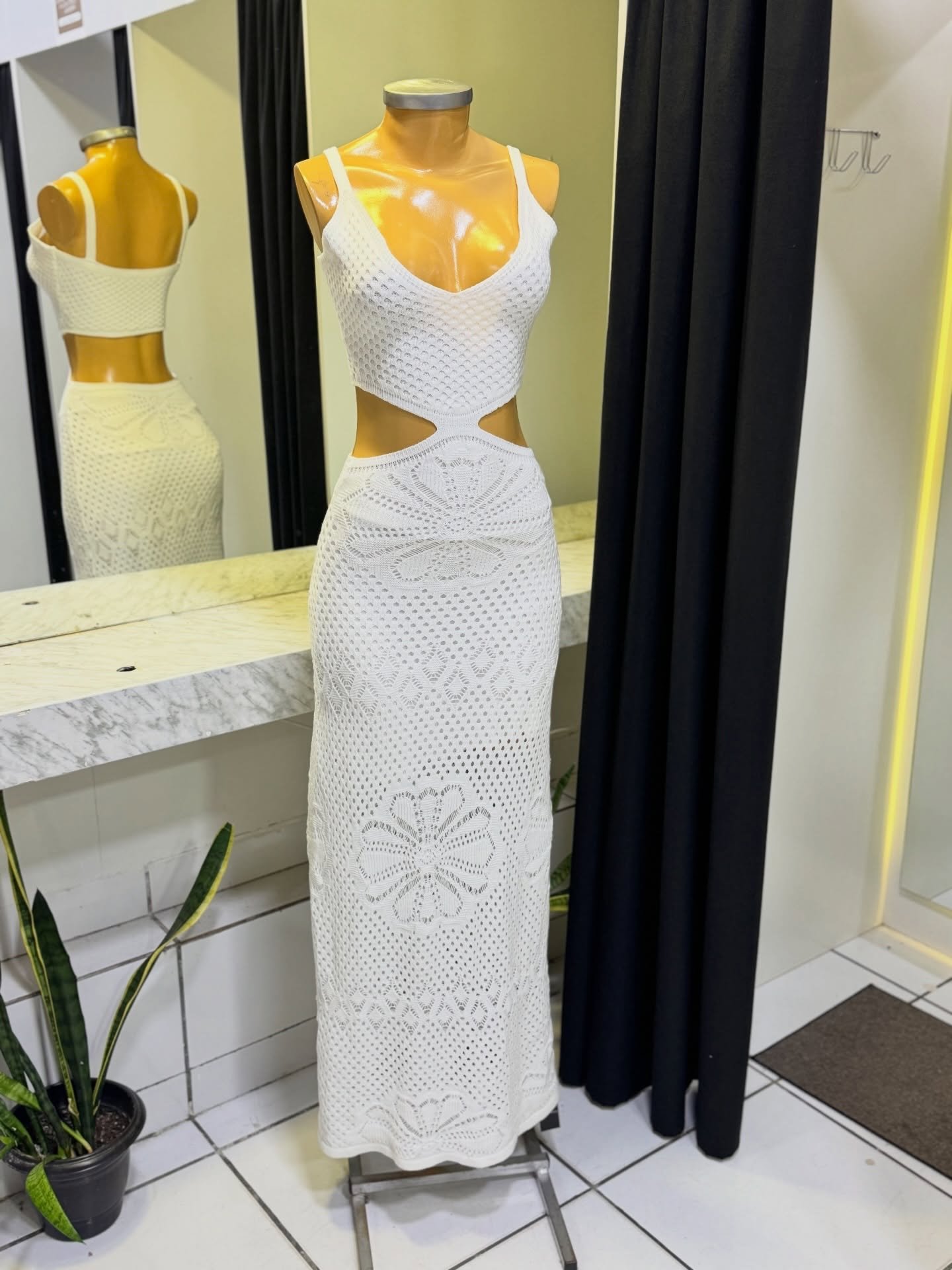 2050 Vestido Anna longo alça regata floral modal - Imagem 4