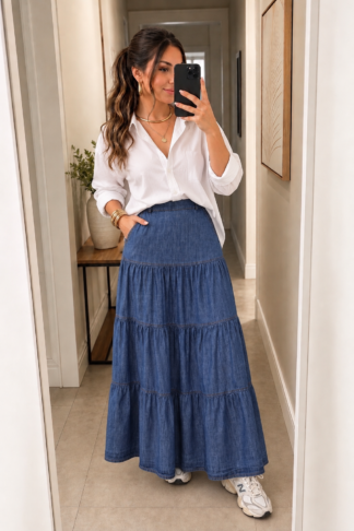 2124 Saia gata 3marias longa jeans