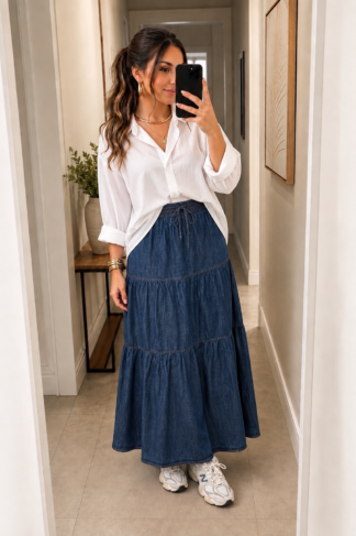 2124 Saia gata 3marias longa jeans