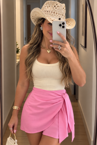 2097 Shorts saia Carme envelope laço linhão