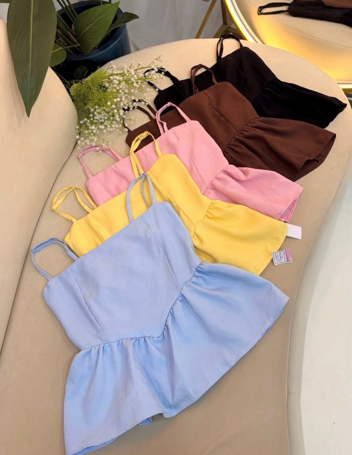 2190 Blusa regata peplum princesa alça fina regulagem - Imagem 6